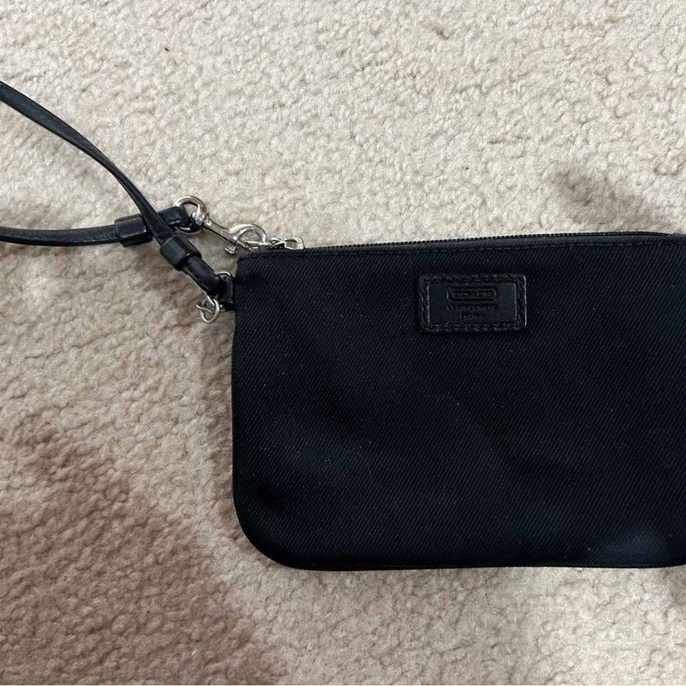 Coach Black Wristlet